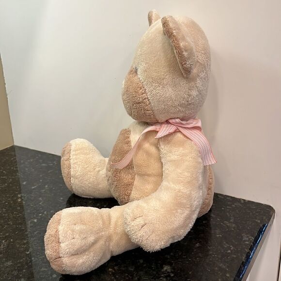 Russ Baby Taffey Soft Brown Bear Rattle Plush 16”Stuffed Animal Toy Pink… - Picture 4 of 9